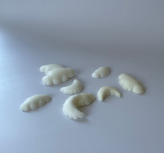Nuages & Lunes — Pack de fondants artisanaux · Fleur de coton · Cire soja & coco