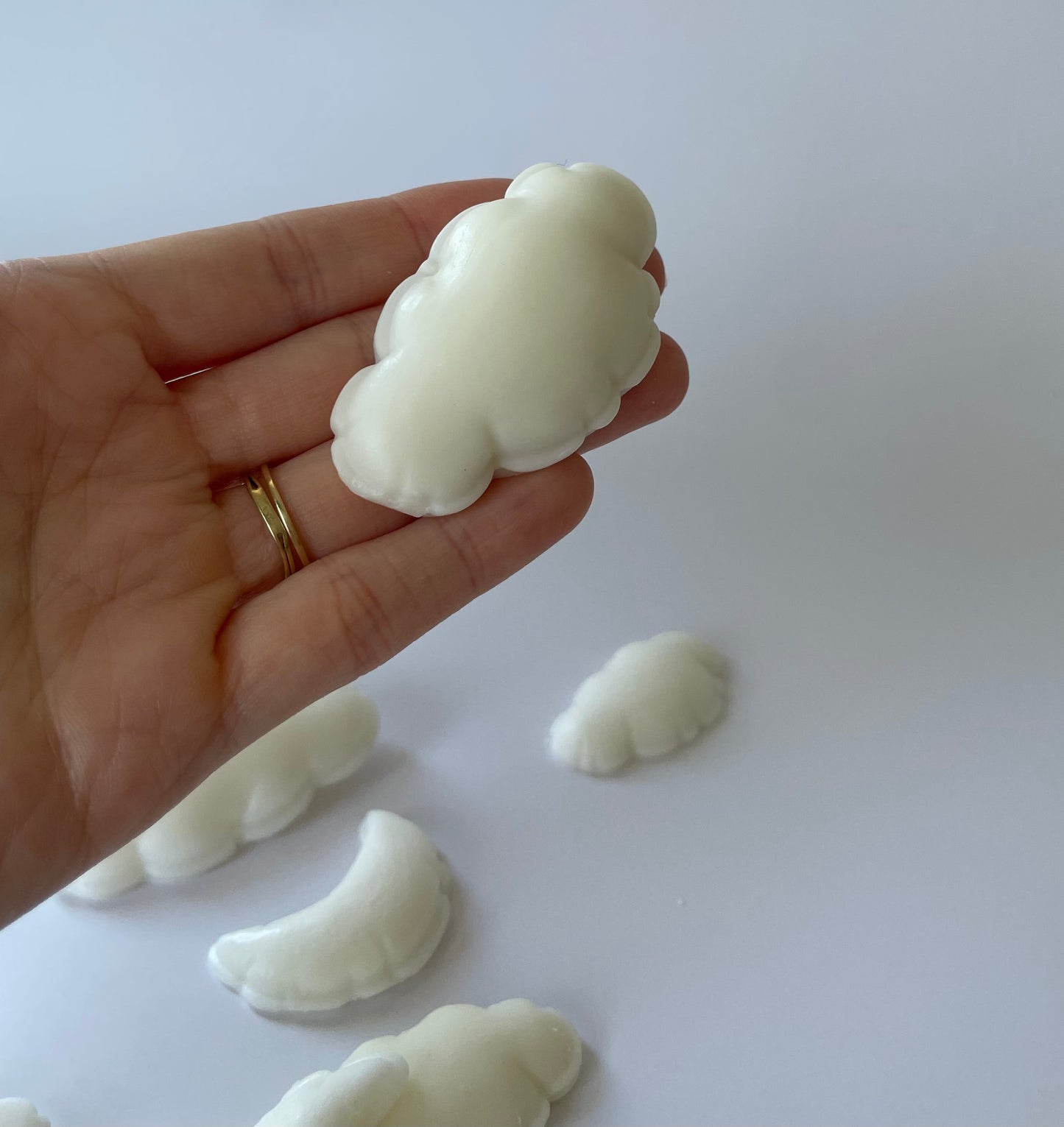 Nuages & Lunes — Pack de fondants artisanaux · Fleur de coton · Cire soja & coco