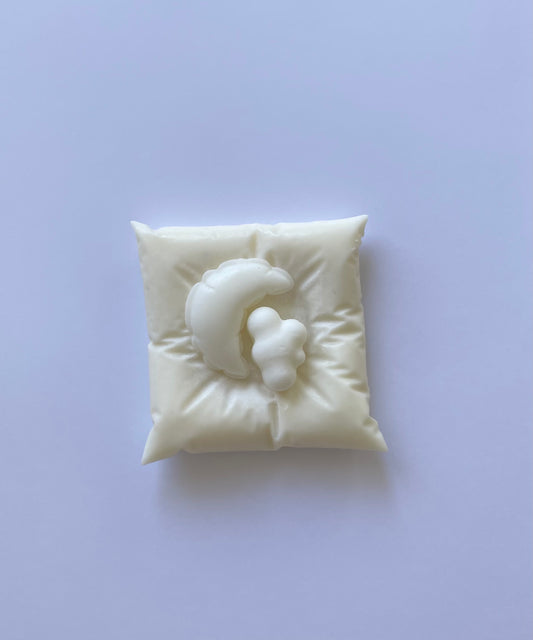 Coussin de Lune — fondant artisanal · Fleur de coton · Cire soja & coco